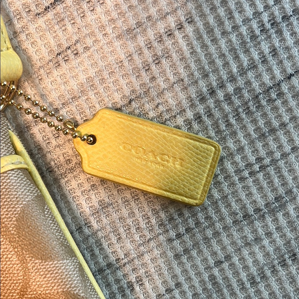 Coach Yellow and Brown Crossbody Bag - Picture 2 of 6